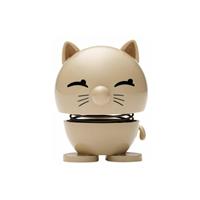 HOPTIMIST Small Cat, Wackelfigur, Wackel Figur, Dekoidee, Dekoration, Kunststoff, Latte, H 7 cm, 3004-95