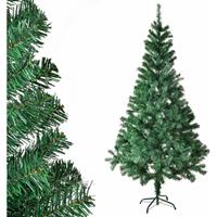Juskys Weihnachtsbaum künstlich mit Ständer – Tannenbaum aus Kunststoff – Deko Christbaum für Innen – Kunstbaum grün – 210 cm
