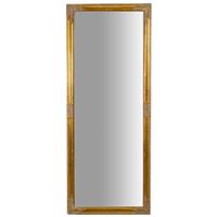 BISCOTTINI Vertikaler / horizontaler hängender Wandspiegel Spiegel zum Aufhängen Spiegel L72xPR3xH180 cm Antikgold-Finish.