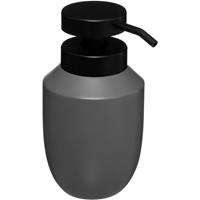 5five Zeeppompje/zeepdispenser van kunststeen - grijs - 320 ml