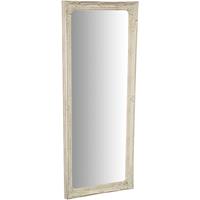 BISCOTTINI Spiegel Wandspiegel und vertikal/horizontal hängender Spiegel L35xPR2xH82 cm antikweiß