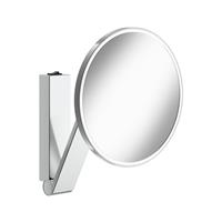 KEUCO iLook_move Kosmetikspiegel, beleuchtet, Wippschalter, verchromt, 1 Lichtfarbe, mit 212mm, 17612 - 17612019004