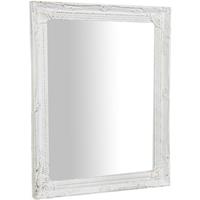 BISCOTTINI Spiegel zum Aufhängen vertikal/horizontal mit antikiertem weißem Finish L36,5xPR3xH47 cm.