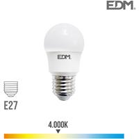 EDM Sphärische Glühlampe führte e27 8,5 W 940 lm 4000k Tageslicht 