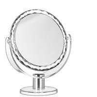 RELAXDAYS Kosmetikspiegel Vergrößerung, Schminkspiegel stehend, Make Up Spiegel rund, HBT: 23 x 19 x 10 cm, transparent