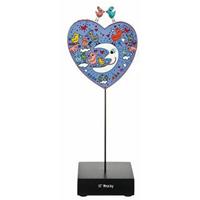 GOEBEL PORZELLAN GMBH Goebel Birds Love the Moon - Figur Pop Art James Rizzi Bunt Porzellan 26102321