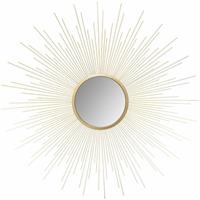 ATMOSPHERA Spiegel Wandspiegel mit Sonnenstrahlen, gold, Ø 70 cm - 
