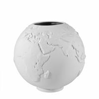 GOEBEL PORZELLAN GMBH Goebel Vase Kasier Porzellan Globe, Dekovase, Weltkugel, Porzellan, Weiß, 17 cm, 14004921