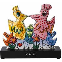 GOEBEL PORZELLAN GMBH Goebel Figur James Rizzi - Our colorful family, Dekofigur, Vogel, Pop Art, Porzellan, Bunt, 16.5 cm, 26102881