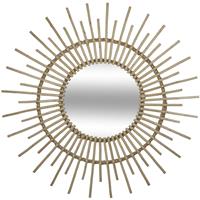 ATMOSPHERA Wandspiegel, runder Spiegel, Badezimmerspiegel, rund ℃ 76 cm Sonne - gold