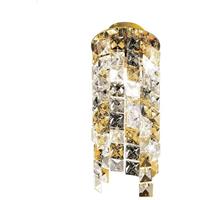 14-KOLARZ Design Spot in PRISMA 24 Karat Gold Kristall 1 Glühbirne, Höhe 25 cm
