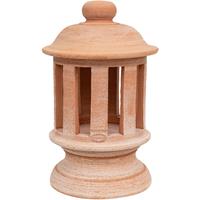 BISCOTTINI Terrakotta-Laterne 100% hergestellt in Italien, handgefertigt. Kerzenhalter im Haus, endgültig für Säulen L26XPR26XH45 CM