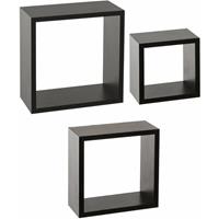 ATMOSPHERA Wandregal mit Garderobenhaken, Cube X3 Beton Gris