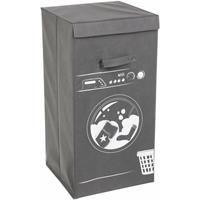 AC-DÉCO Wäschekorb WACHING MACHINE, 54l, Farbe grau - 5five Simple Smart