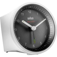Braun BC07 - alarm clock - round - quartz - desktop - black white