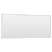 VIDAXL Badspiegel Hochglanz-Weiß 90x1,5x37 cm Spanplatte
