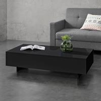 [EN.CASA] Couchtisch Braunschweig 115x55x31 cm Schwarz Hochglanz