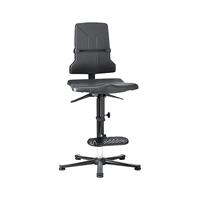 Bimos Sintec ESD-werkstoel met opstaphulp, met glijders (zonder bekleding)