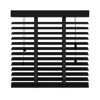 Praxis Decosol 947 horizontale jaloezie hout zwart mat 60x180cm
