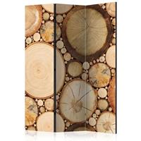 ARTGEIST 3teiliges Paravent Wood grains Room cm 135x172 - 