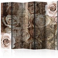 ARTGEIST 5teiliges Paravent Old Wood e Roses cm 225x172 - 