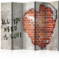 ARTGEIST 5teiliges Paravent Love is all you n cm 225x172 - 