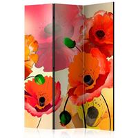 ARTGEIST 3teiliges Paravent Velvet poppies R cm 135x172 - 