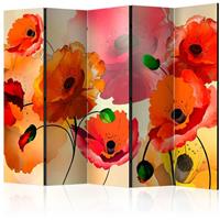 ARTGEIST 5teiliges Paravent Velvet poppies II cm 225x172 - 