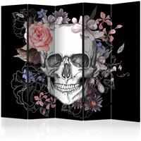 ARTGEIST 5teiliges Paravent Skull and Flowers cm 225x172 