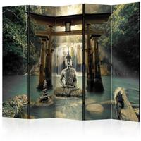 ARTGEIST 5teiliges Paravent Buddha Smile II cm 225x172 - 