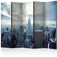 ARTGEIST 5teiliges Paravent Blue York II Roo cm 225x172 - 