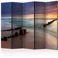 ARTGEIST 5teiliges Paravent beach sunrise I cm 225x172 - 