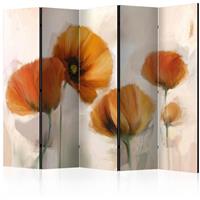 ARTGEIST 5teiliges Paravent poppies vintage cm 225x172 - 