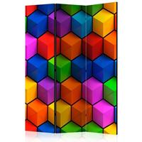ARTGEIST 3teiliges Paravent Colorful Geometri cm 135x172 - 