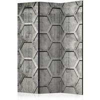 ARTGEIST 3teiliges Paravent Platinum cubes R cm 135x172 - 