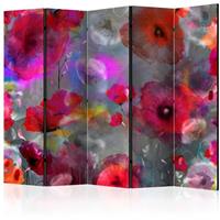 ARTGEIST 5teiliges Paravent Painted Poppies I cm 225x172 - 