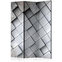 ARTGEIST 3teiliges Paravent Gray background 3 cm 135x172 - 