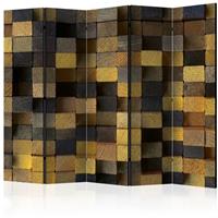 ARTGEIST 5teiliges Paravent Wooden cubes II cm 225x172 - 