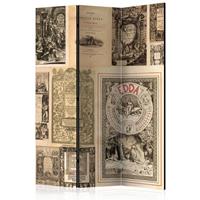 ARTGEIST 3teiliges Paravent Vintage Books Ro cm 135x172 - 