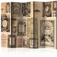 ARTGEIST 5teiliges Paravent Vintage Books II cm 225x172 - 