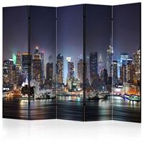 ARTGEIST 5teiliges Paravent Night Port II Ro cm 225x172 - 