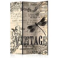 ARTGEIST 3teiliges Paravent Vintage Correspon cm 135x172 - 