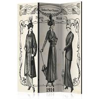 ARTGEIST 3teiliges Paravent Dress 1914 Room cm 135x172 - 