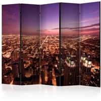 ARTGEIST 5teiliges Paravent Chicago Panorama cm 225x172 - 