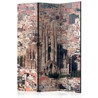 ARTGEIST 3teiliges Paravent Heart of Barcelon cm 135x172 - 