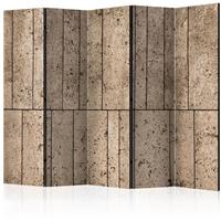 ARTGEIST 5teiliges Paravent Beige Wall II Ro cm 225x172 - 