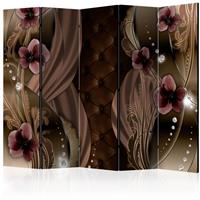 ARTGEIST 5teiliges Paravent Burgundy pansies cm 225x172 - 