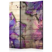 ARTGEIST 3teiliges Paravent Purple Memory Ro cm 135x172 - 