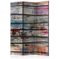 ARTGEIST 3teiliges Paravent Colourful Wood R cm 135x172 - 
