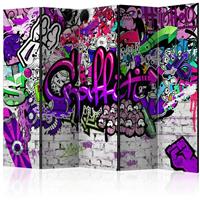 ARTGEIST 5teiliges Paravent Purple Graffiti cm 225x172 - 